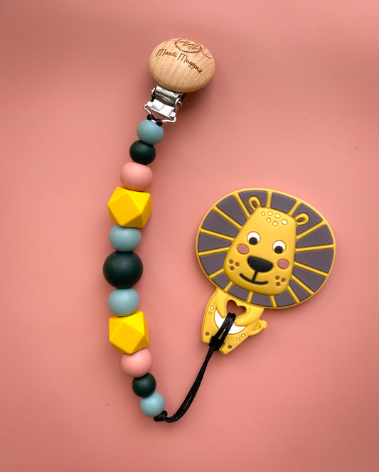 Lion Teether + Clip