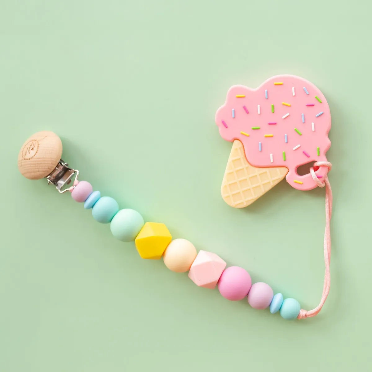 Ice Cream Teether + Clip